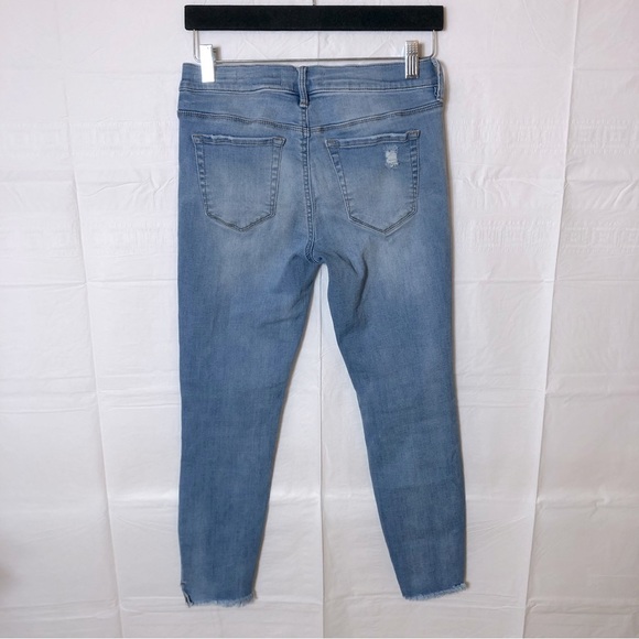 PACSUN Ankle Jegging Jeans Women’s 26 Faded Raw Hem Boho Skinny Stretch Denim - Picture 14 of 14
